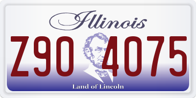 IL license plate Z904075