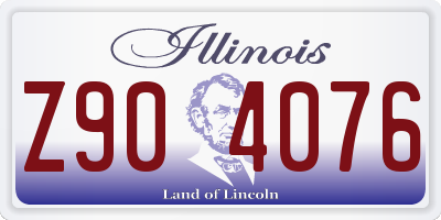 IL license plate Z904076