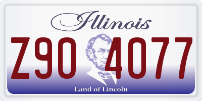 IL license plate Z904077