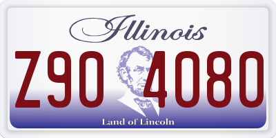 IL license plate Z904080
