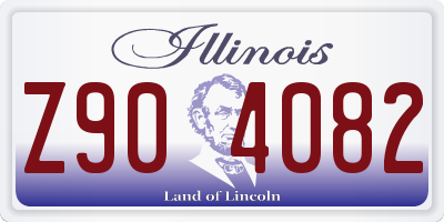 IL license plate Z904082