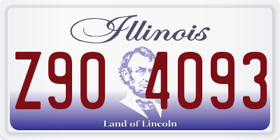 IL license plate Z904093