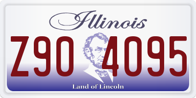 IL license plate Z904095