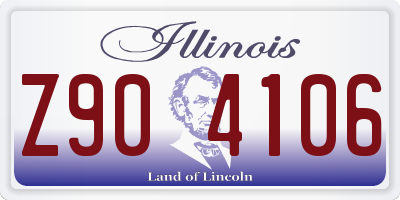 IL license plate Z904106