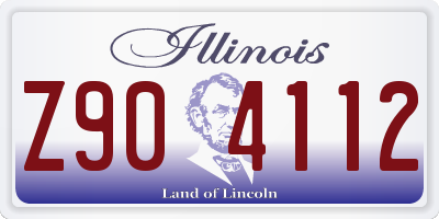 IL license plate Z904112
