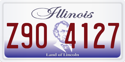 IL license plate Z904127