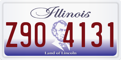 IL license plate Z904131