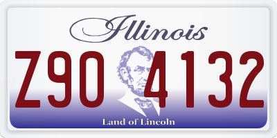 IL license plate Z904132