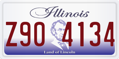 IL license plate Z904134