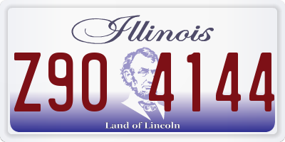 IL license plate Z904144