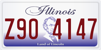 IL license plate Z904147