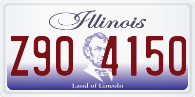 IL license plate Z904150