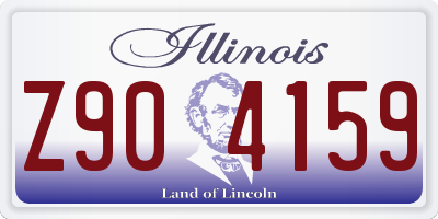 IL license plate Z904159