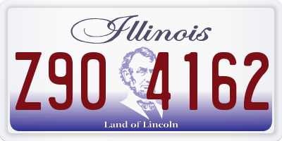IL license plate Z904162