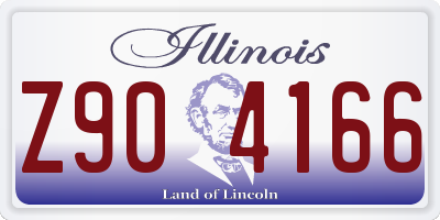 IL license plate Z904166