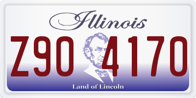 IL license plate Z904170