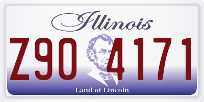 IL license plate Z904171