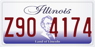 IL license plate Z904174
