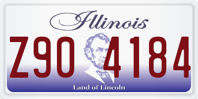 IL license plate Z904184