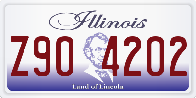 IL license plate Z904202