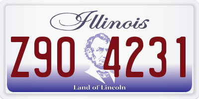 IL license plate Z904231