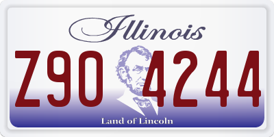 IL license plate Z904244