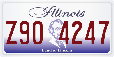 IL license plate Z904247