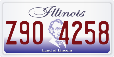 IL license plate Z904258