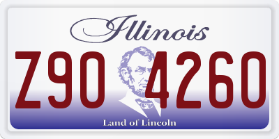 IL license plate Z904260