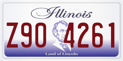 IL license plate Z904261