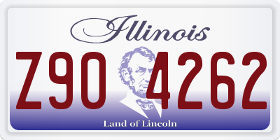 IL license plate Z904262