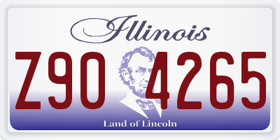 IL license plate Z904265