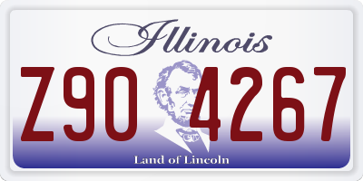 IL license plate Z904267