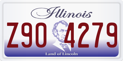 IL license plate Z904279