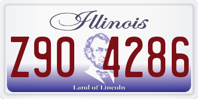IL license plate Z904286