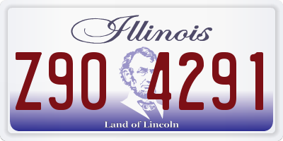 IL license plate Z904291