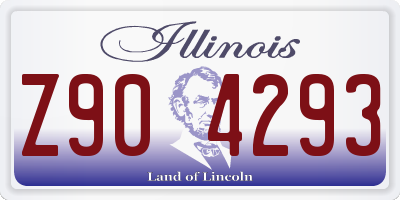 IL license plate Z904293