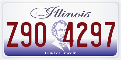 IL license plate Z904297