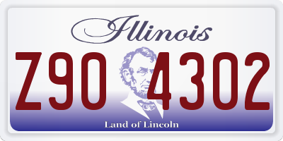 IL license plate Z904302