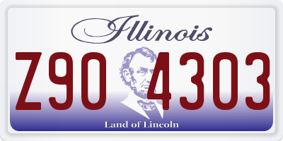 IL license plate Z904303