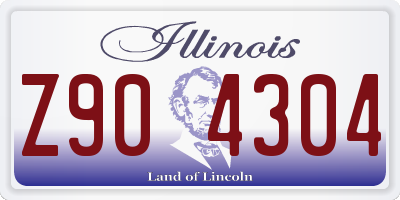IL license plate Z904304
