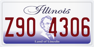 IL license plate Z904306