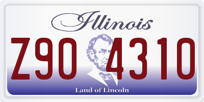 IL license plate Z904310