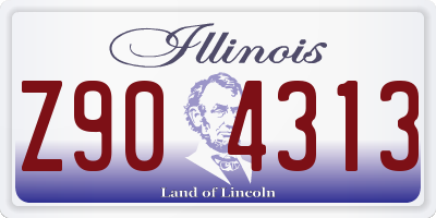 IL license plate Z904313