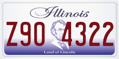 IL license plate Z904322