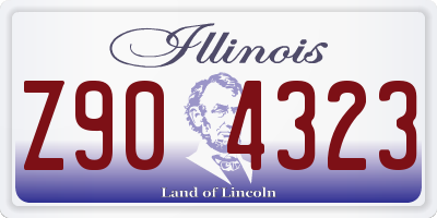 IL license plate Z904323