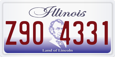 IL license plate Z904331