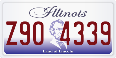 IL license plate Z904339