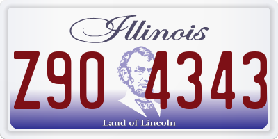 IL license plate Z904343