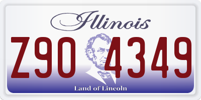 IL license plate Z904349